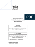 745 Multi-Tree-Handling Device Operator's Manual: Warning