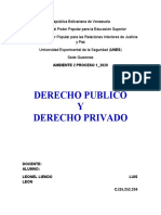 Derecho Publico Y Derecho Privado