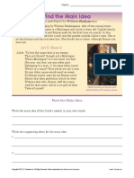 Romeo Juliet Main Idea PDF