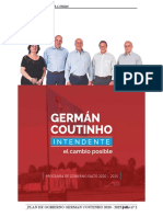 Programa de Gobierno Del Candidato Germán Coutinho