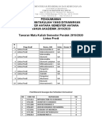 Daftar Matkul