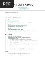 Bajwa Weebly Resume