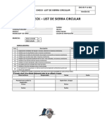 Check List - Sierra Circular - M