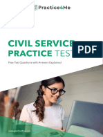 Free Civil Service Practice Test PDF