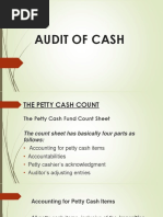 Audit of Cash