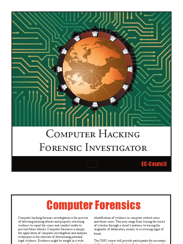 Computer Hacking Forensic Investigator PDF Computer Forensics Booting