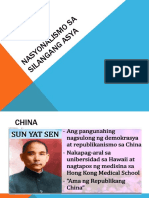 Nasyonalismo Sa Silangang Asya