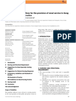 Clinical Practice Guidelines For The Provision of Renal Service in Hong