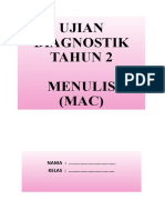 Ujian Diagnostik Menulis BM Tahun 2 Mac 2019