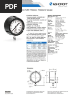 Type 1259 Process Pressure Gauge: Dimensions