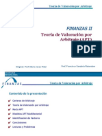 Finanzas Ii: Teoría de Valoración Por Arbitraje (APT)