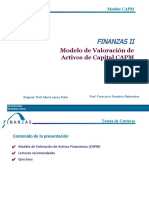 Finanzas Ii: Modelo de Valoración de Activos de Capital CAPM