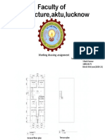 Faculty of Architecture, Aktu, Lucknow: Working Drawing Assignment