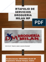 Portafolio de Servicios Drogueria Milan MP