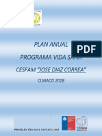 Plan Trabajo Comunal Programa Vida Sana 2018