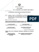 Ley que aprueba la Convención de las Naciones Unidas sobre el Derecho del Mar