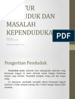 Pertemuan 4 SRUKTUR PENDUDUK DAN MASALAH KEPENDUDUKAN