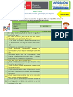 FICHA DE REFLEXIÓN - 2DO