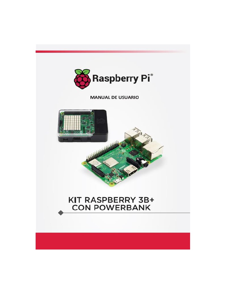 MANUAL DE USUARIO Kit Raspberry Secundaria PDF | PDF | Raspberry Pi ...