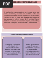 CIENCIAS SOCIALES Y SABERES COLONIALES