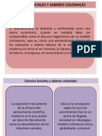 Ciencias Sociales y Saberes Coloniales