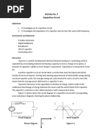 Activity No. 5 Capacitive Circuit: Objectives