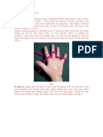 Finger Knitting: To Cast On, Begin With The Palm of Your Hand Facing You With The Tail End of The
