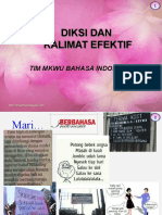 Revisi - Pertemuan 3. Diksi Dan Kalimat Efektif