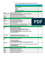 Checklist Artikel Pengganti Skripsi Mahasiswa S1