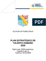 4098 - Plan Estrategico de Talento Humano 2020