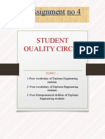 Student Ouality Circle: Assignment No4