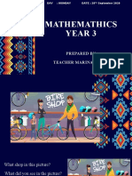 Mathemathics Year 3: Prepared by Teacher Marina Samat
