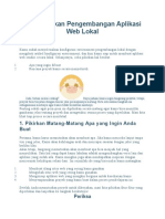 Menuntaskan Pengembangan Aplikasi Web Lokal