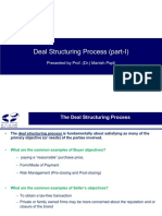 Deal Structuring Process (Part-I) : Presented by Prof. (DR.) Manish Popli