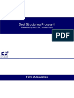 Deal Structuring Process-II: Presented by Prof. (DR.) Manish Popli
