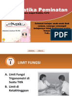 Limit Trigonometri (Pertemuan Ke-1)