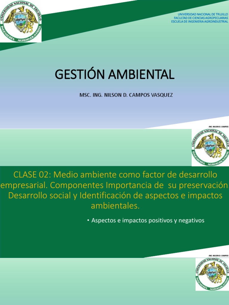 Gestión Ambiental en Empresas Agroindustriales | PDF | Evaluación de ...