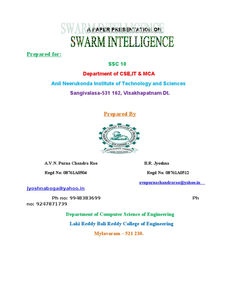 swarm intelligence phd thesis
