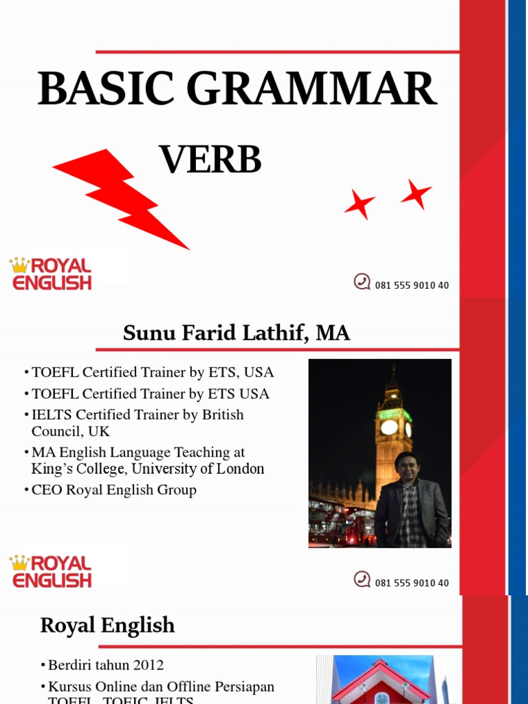 Basic Grammar: Understanding Verbs | PDF