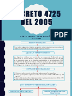 Decreto 4725 Del 2005