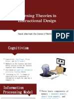 Learning Theories in Instructional Design: Nurul Afini Binti Che Zaiwai (17be010161)