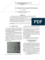 Pitting Model in The Contact Area of Spur Gears