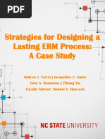 Strategies For Designing A Lasting ERM Process: A Case Study