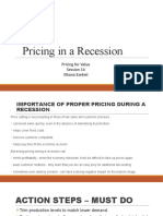 Session 14 Pricing in A Recession