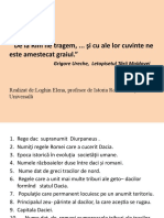 Etnogeneza Și Formarea Poporului Român