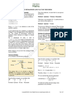 1.remainder and Factor Theorem, Dividind Polynomials PDF