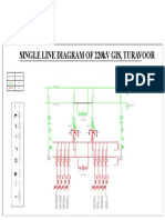 Single Line Diagram of 220Kv Gis, Turavoor: Colour Code Voltage Level