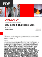 CRM in The R12 E-Business Suite