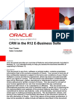 CRM in The R12 E-Business Suite