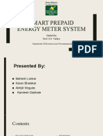 Smart Prepaid Energy Meter System: Guided by Prof. S.S. Vaidya